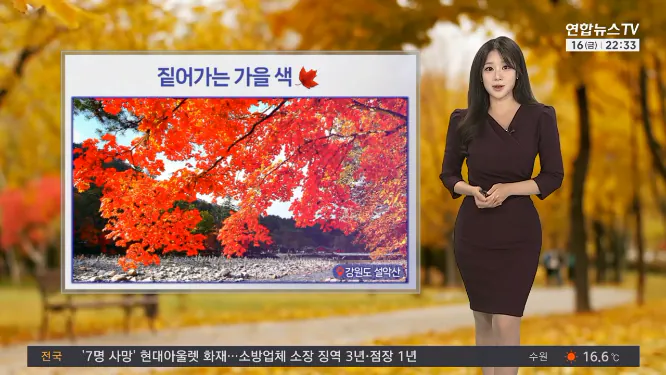 Screenshot 2026-10-17 at 06-45-28 날씨 설악산 단풍 절정 나들이 토요일에…휴일 전국 비.png [날씨] 설악산 단풍 절정, 나들이 토요일에…휴일 전국 비