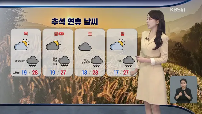 Screenshot 2026-09-23 at 06-50-42 출근길 날씨 절기 추분 늦더위 계속…추석 연휴 날씨는.png [날씨] 절기 추분, 늦더위 계속