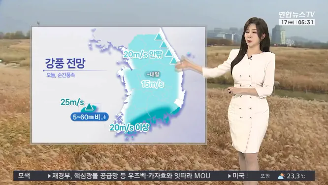 Screenshot 2026-09-17 at 06-50-37 날씨 구름 많고 큰 일교차…제주·남해안 강풍 유의.png [날씨] 선선한 아침, 한낮 늦더위…남해안·제주 강풍