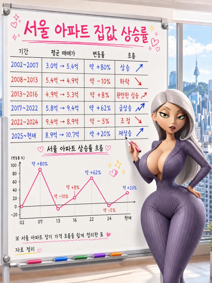역대 서울 APT 집값 상승률